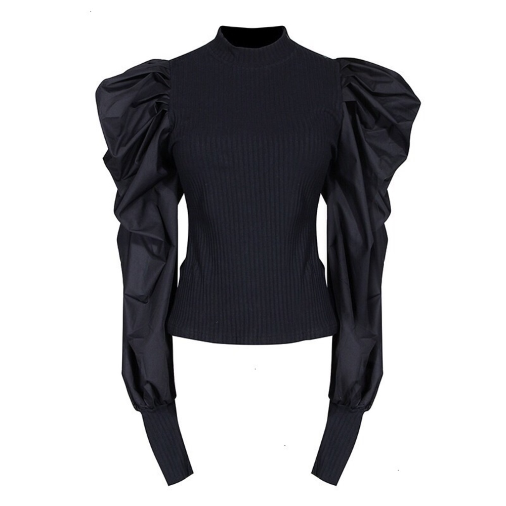 Black puff sleeve top!